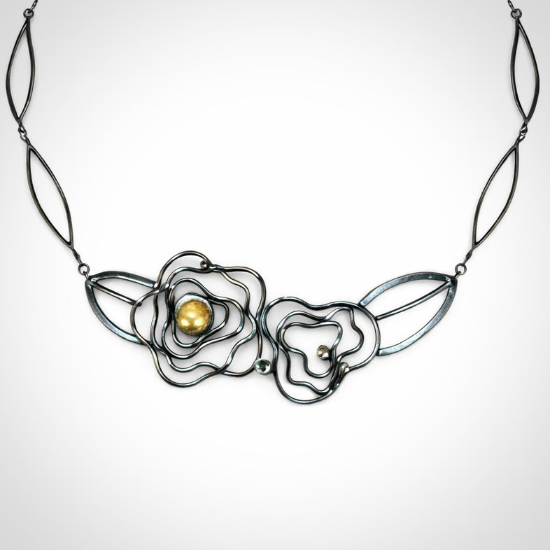 Golden Bloom Duo Necklace
