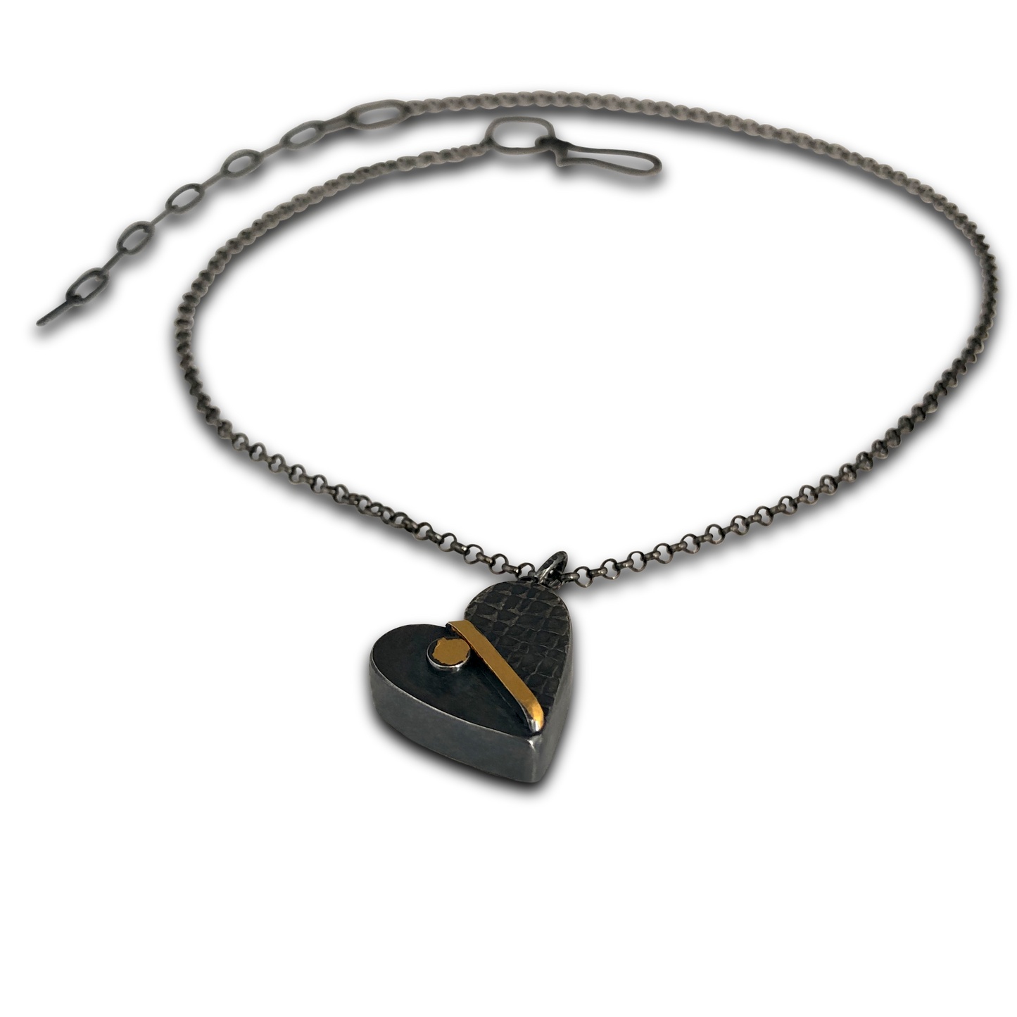 Golden Pulse Heart Necklace (Valentine's)