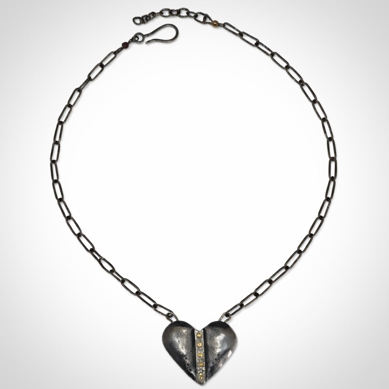 Domed Heart Necklace