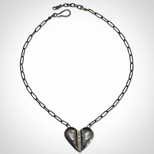 Domed Heart Necklace