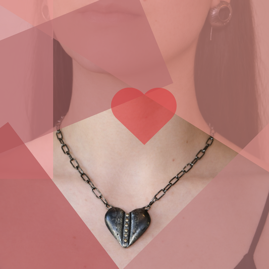 Domed Heart Necklace (Valentine's)