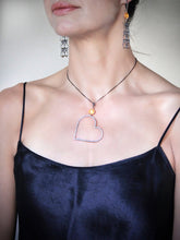 Load image into Gallery viewer, Heart/ Murano Necklace
