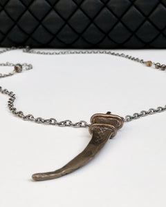 Curved Dagger - [redd accessories], [handcrafted jewelery], [artisan jewelry], [sterling silver], [hipster], [luxary], [high end], [one of a kind], 